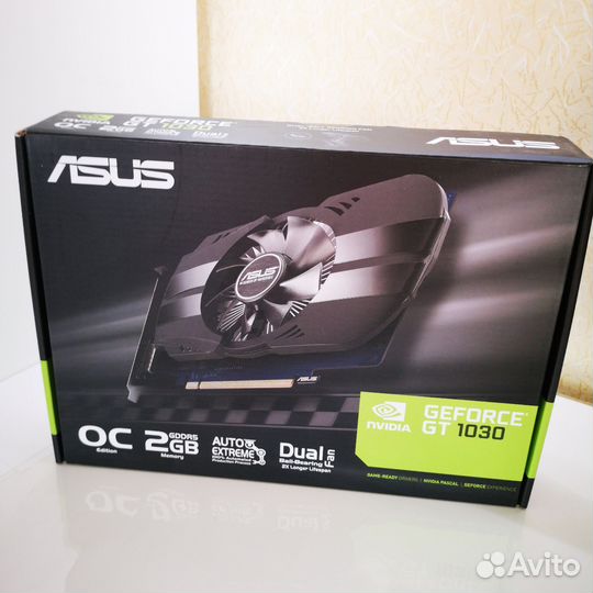 Видеокарта asus Phoenix GeForce GT 1030 OC 2GB нов