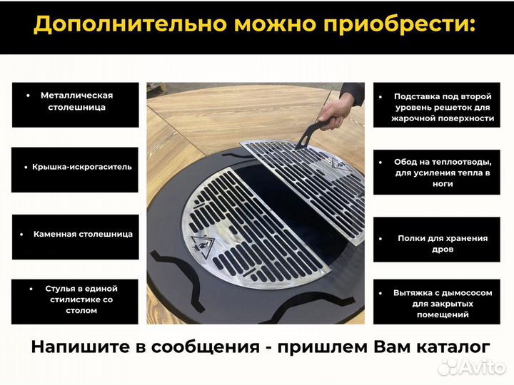 Модульные барбекю гриль столы для летних кафе