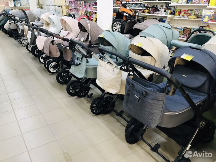 Коляска 2 в 1 эко кожа