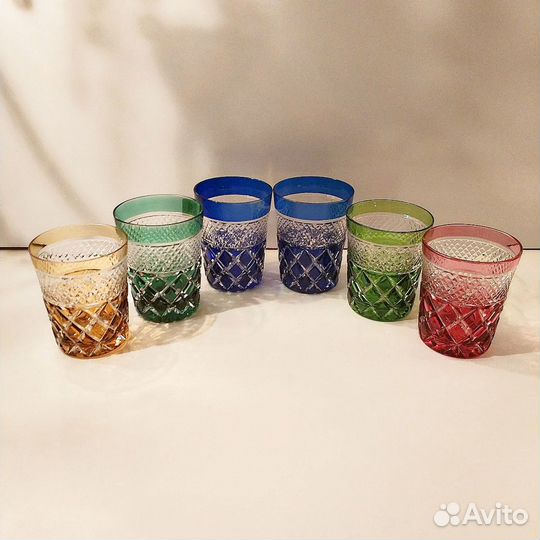 Стаканы цветной хрусталь Nachtmann (Германия)