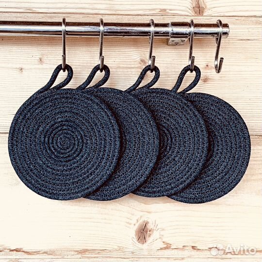 Салфетки сервировочные из хлопка. Подстаканники