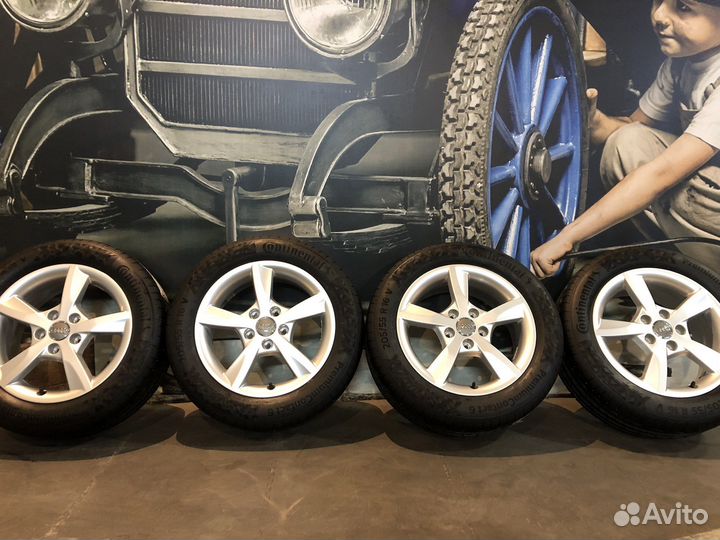Колеса R16 оригинал 205/55 16 Continental Шкода