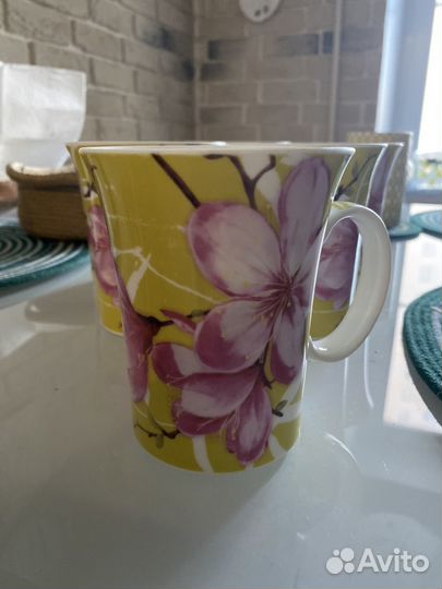 Набор чайных чашек 6 фарфор