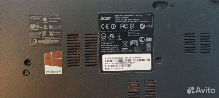 Ноутбук Acer Aspire E1-572G