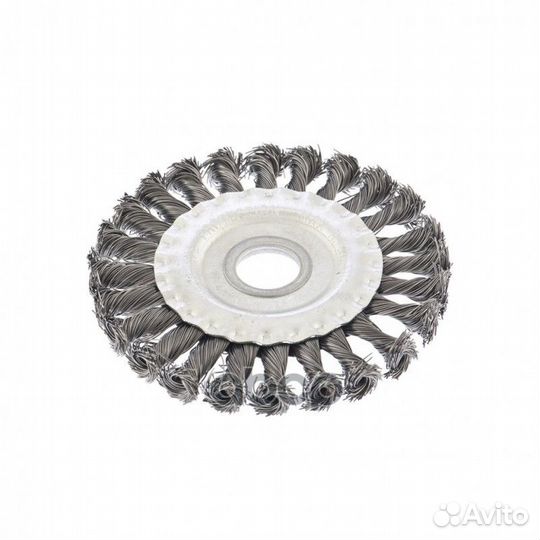 Щетка для ушм 125 мм, посадка 22,2 мм, плоская