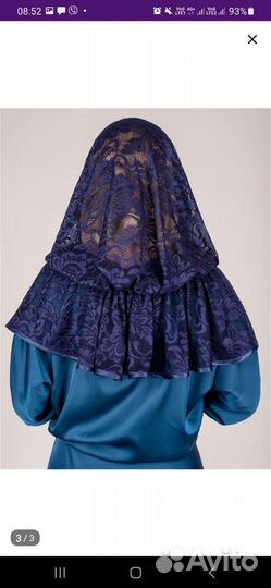 Ниспадающий платок для храма/церкви