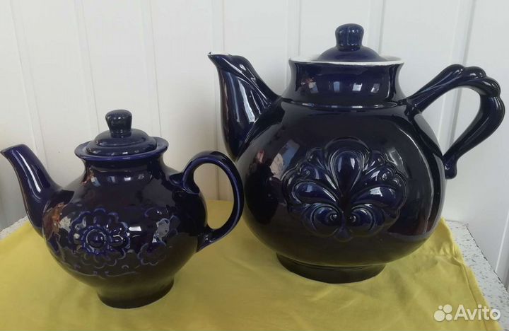 Чайники керамические большой и малый