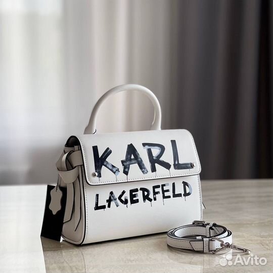 Karl lagerfeld сумка натуральная кожа