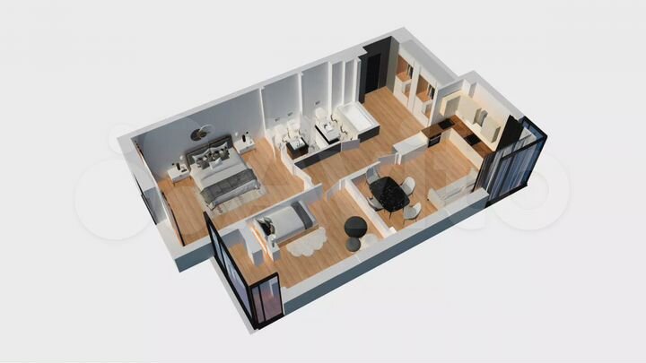 2-к. квартира, 79,4 м², 7/8 эт.