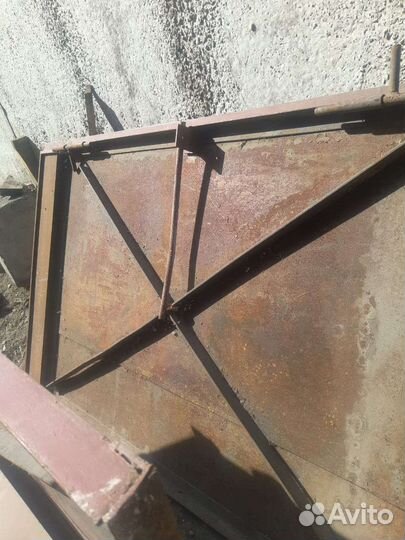 Ворота гаражные металлические бу