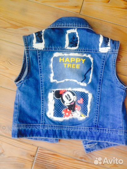 Джинсовая жилетка