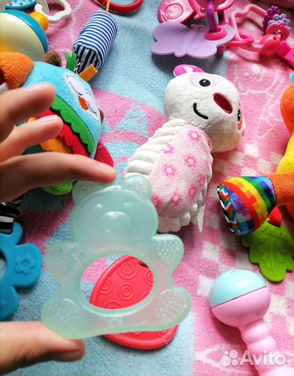 Игрушки, погремушки, грызунки