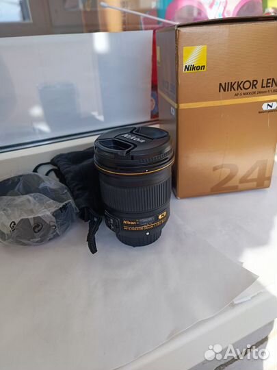 Объектив nikon 24mm af-s 1.8g