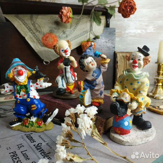 Антиквариат из Европы. Коллекция клоунов Пластик