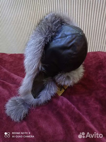 Шапка ушанка натуральный мех женская