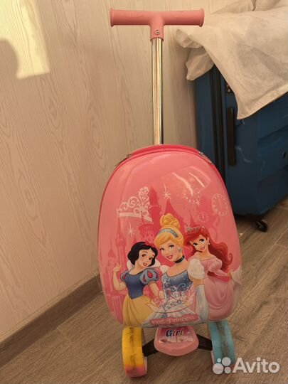 Детский чемодан самокат