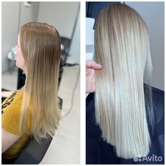 Стрижка и окрашивание волос