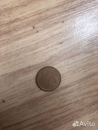 Монета 1 цент
