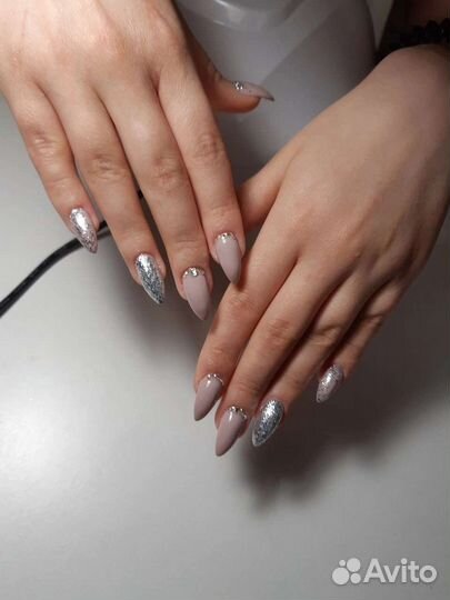 Маникюр, наращивание, покрытие гель - лак