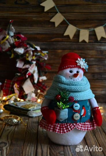 Снеговик Интерьерная игрушка