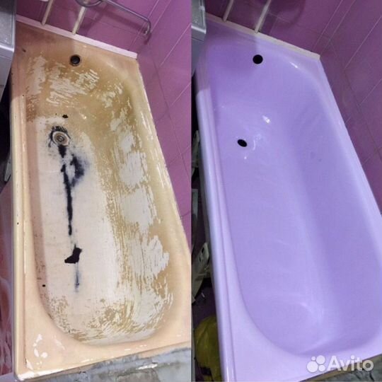 Реставрация ванн и душевых кабин жидким акрилом