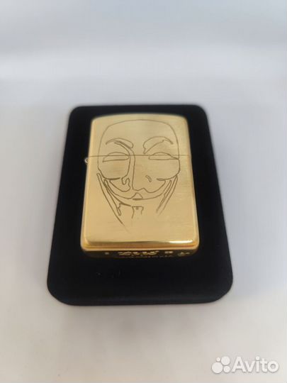 Zippo armor зажигалка бензиновая V for Vendetta