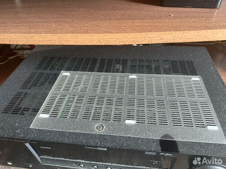 Ресивер yamaha с колонками и микрофоном