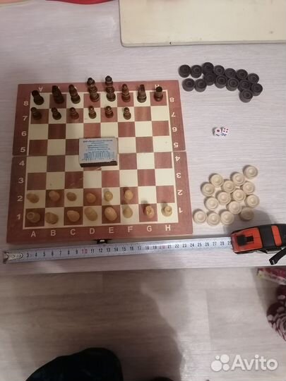 Шахматы, шашки (новые), нарды 24см*24см