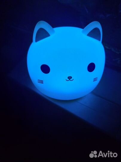 Ночник силиконовый Котик