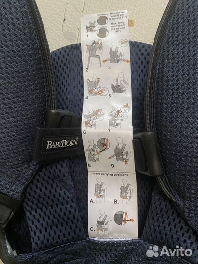 Слинг эргорюкзак babybjorn one air 3D Mesh