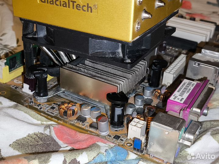 Материнская плата 775 Asus P5KPL Xeon DDR2 Кулер