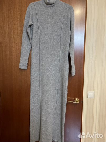 Платье 12 storeez, серый, трикотаж, шерсть