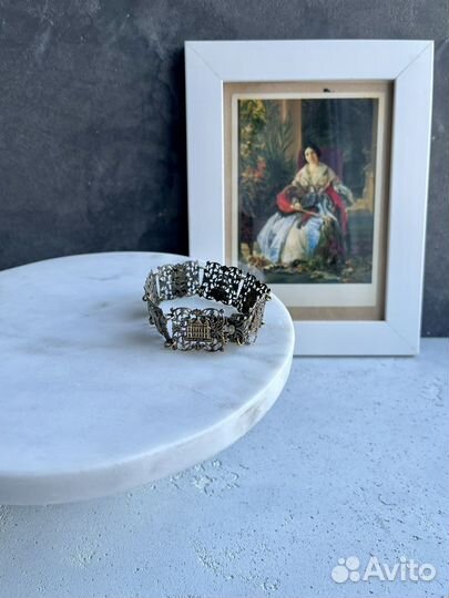 Старинный элегантный ажурный браслет “Paris”