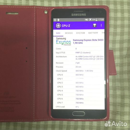 Телефон Samsung Galaxy Note 4 n910c