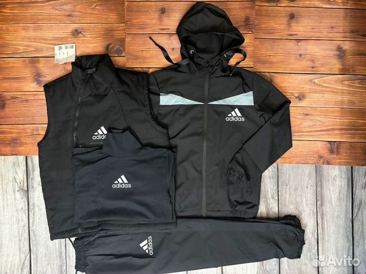 Костюм плащевый из 4-вещей Adidas