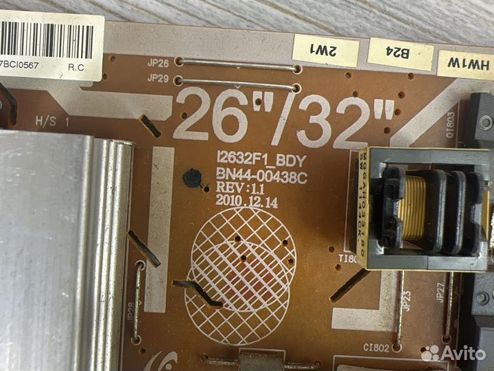 Блок питания samsung le32d550k1w