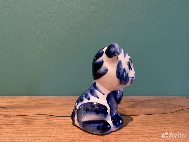 Кот/ тигр гжель