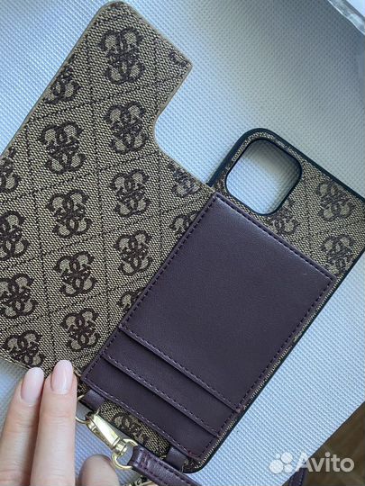 Чехол на iPhone 11 pro max кожаный