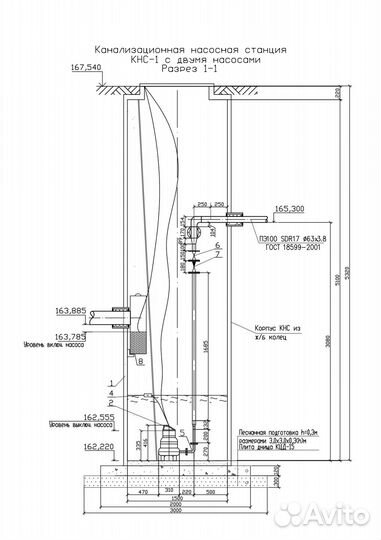 Монтаж канализационных насосных станций - кнс