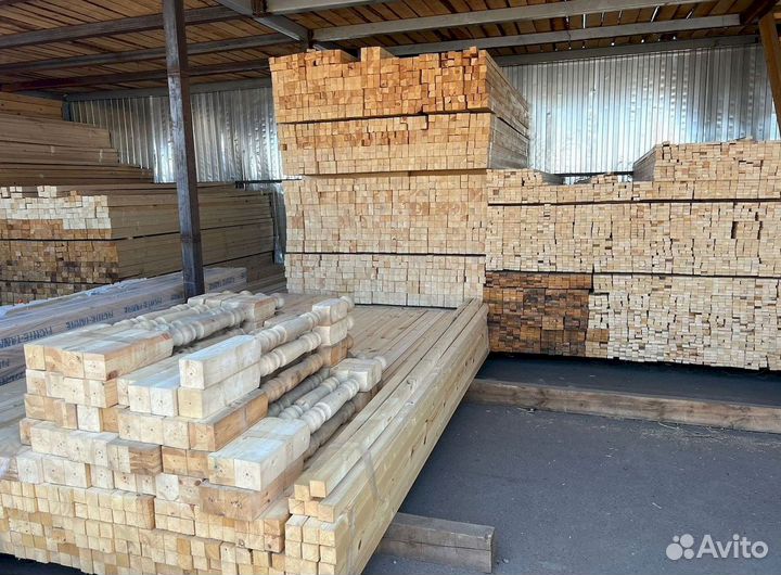 Брус обрезной 100х150х6000мм с доставкой