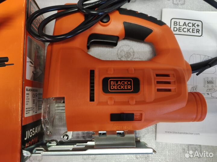 Black+Decker Лобзик электрический JS10-RU новый