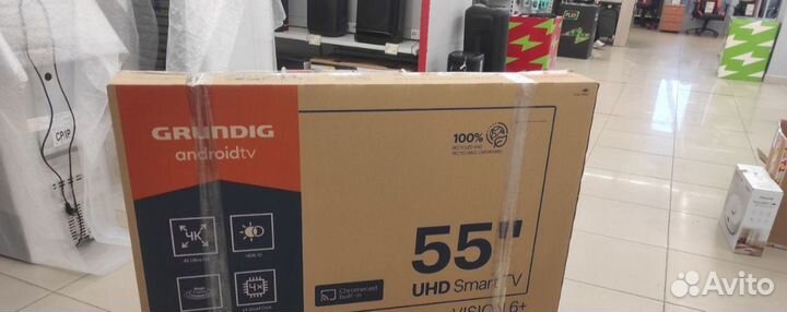 Продам смарт-телевизор Grundig55 на андроиде