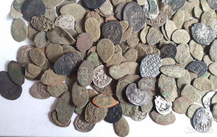 Клад русских монет 16 века. Более 500 шт
