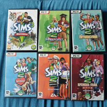 Sims 2, Sims 3 pc DVD диски дополнения