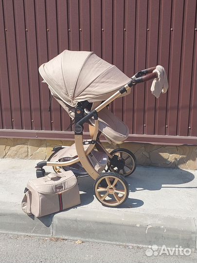 Коляска 2в1 трансформер Новая (Кремовый)