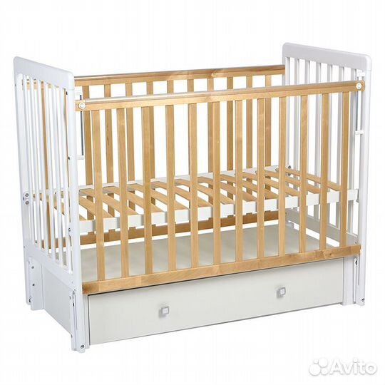 Кровать детская Фея 328-01 белый-натуральный