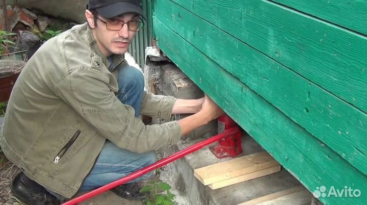 Подьем домов замена венцов