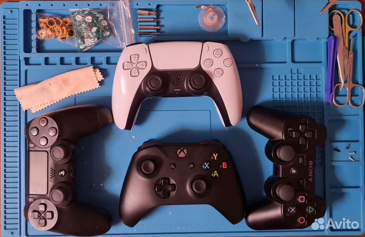 Ремонт геймпадов Dualshock 4/ (Ds5) и чистка PS4