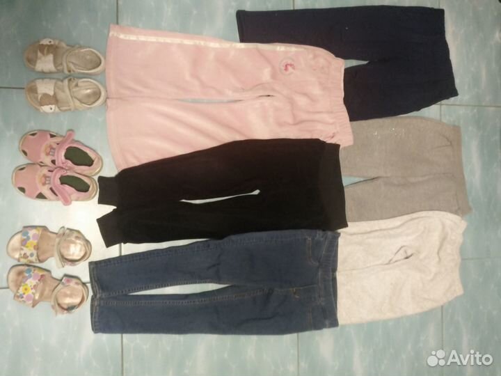 Большой пакет вещей для девочки 104-110