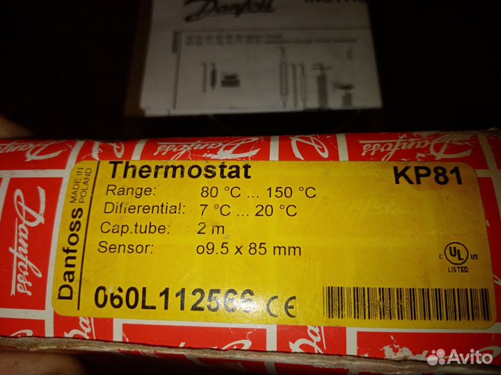 Реле температуры Danfoss кр 81 060L112566